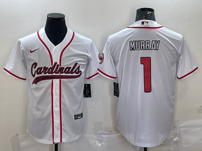 Men's Arizona Cardinals Kyler Murray #1 White Jersey Joint Edition